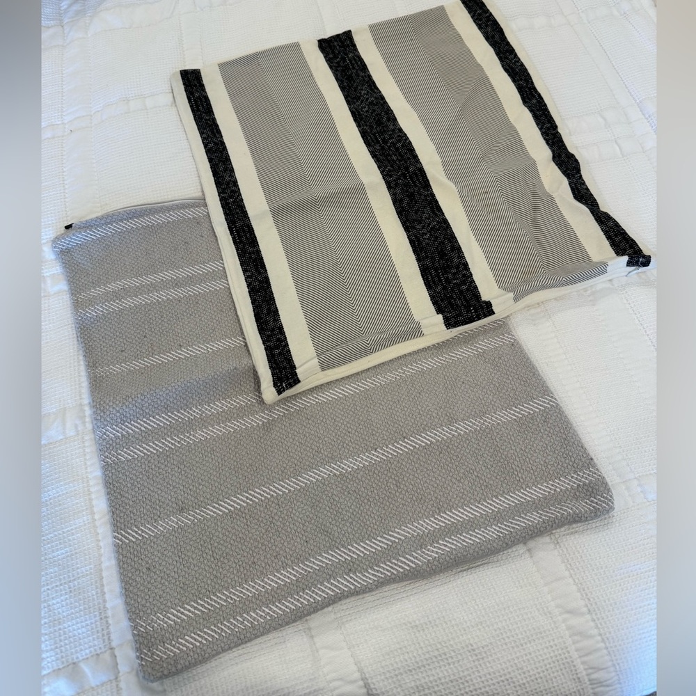 WOVEN NOOK PILLOW COVERS 18”
